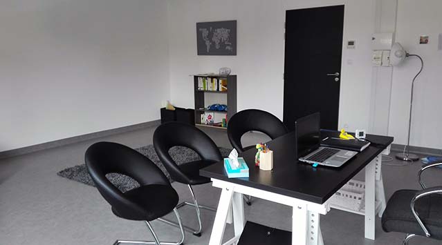 Vue intérieure du cabinet de Esteban Hamard