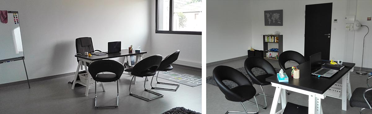 Différente vues intérieures du cabinet de Esteban Hamard